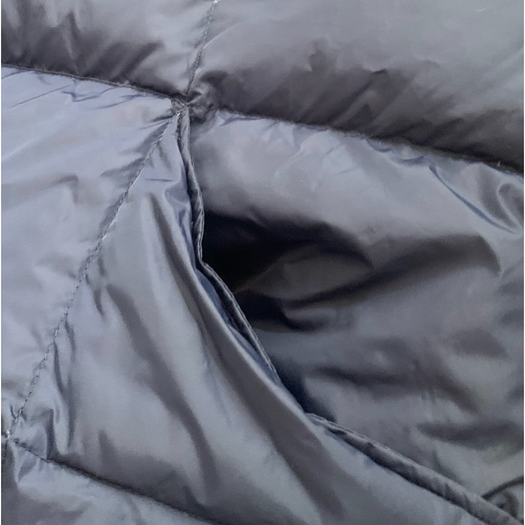 LANDS END Mens Down Filled Puffer Vest Blue, Side Pockets | XL - Picture 4 of 5